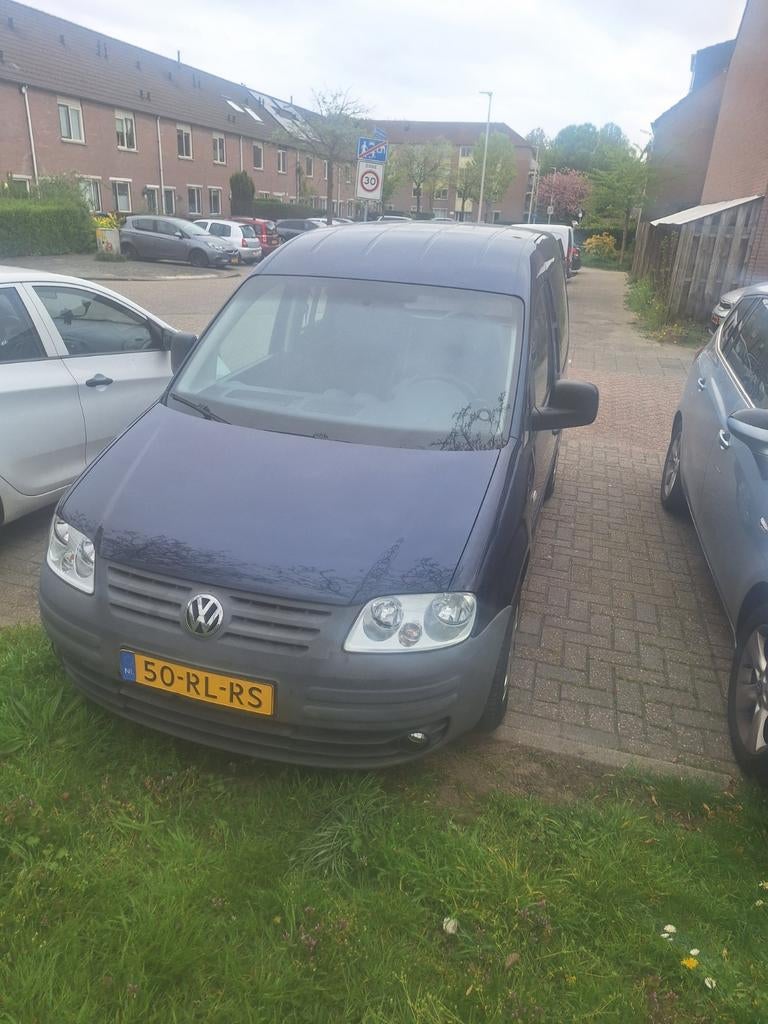 Volkswagen Caddy 1.6 Life 75KW Kombi 2005 Blauw, Auto's, Bestelauto's, Voorwielaandrijving, 4 cilinders, Handgeschakeld, Grijs