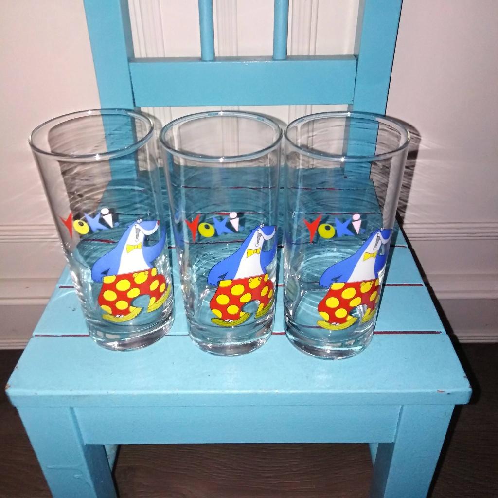 Yoki limondeglazen 3 stuks, Ophalen, Glas of Glazen, Overige stijlen, Glas