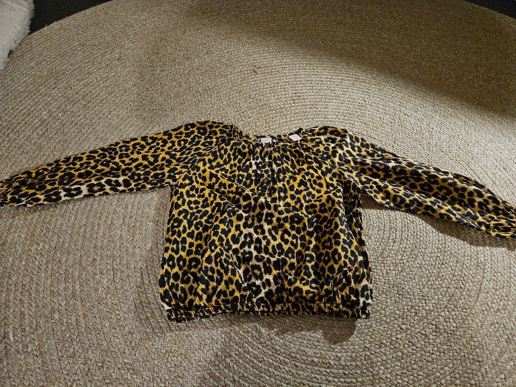 Tijgerprint blousje van scotch & soda, maat 128, Kinderen en Baby's, Kinderkleding | Maat 128, Meisje, Overhemd of Blouse, Ophalen of Verzenden