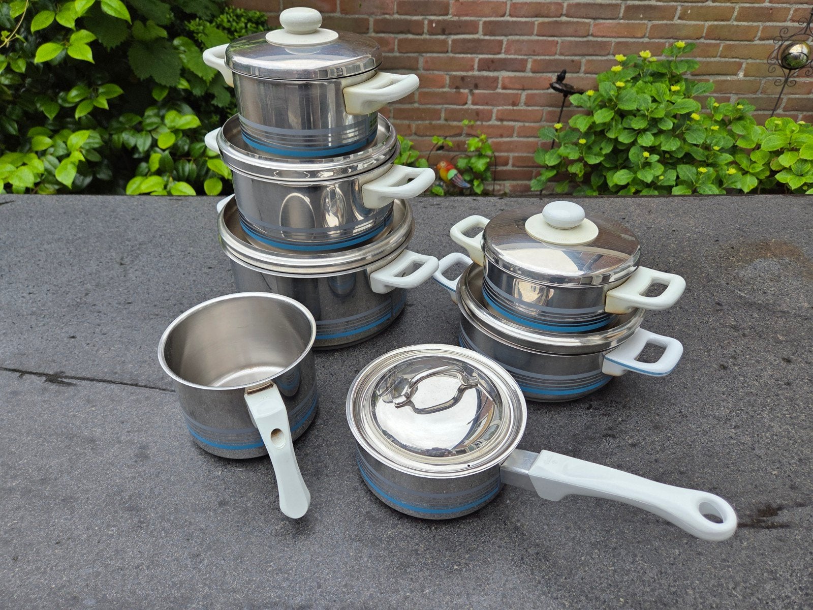 Fissler Pannenset RVS, Ophalen of Verzenden, Rvs, Pannenset
