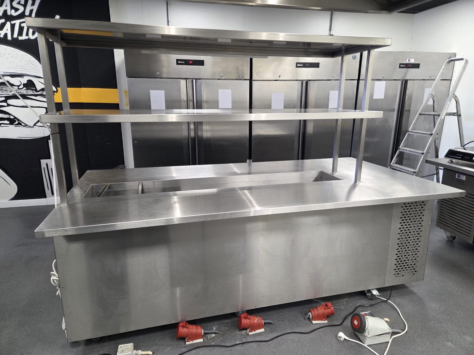 RVS Werkbank met Koeling en Opbouw - Foster EcoPro G3, Ophalen of Verzenden, Gebruikt, Koelen en Vriezen