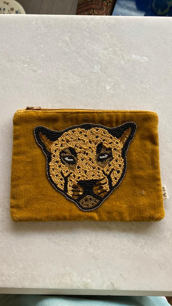 A la collection make up etui tasje velvet sissy boy? Geel, Ophalen of Verzenden, Zo goed als nieuw, Geel
