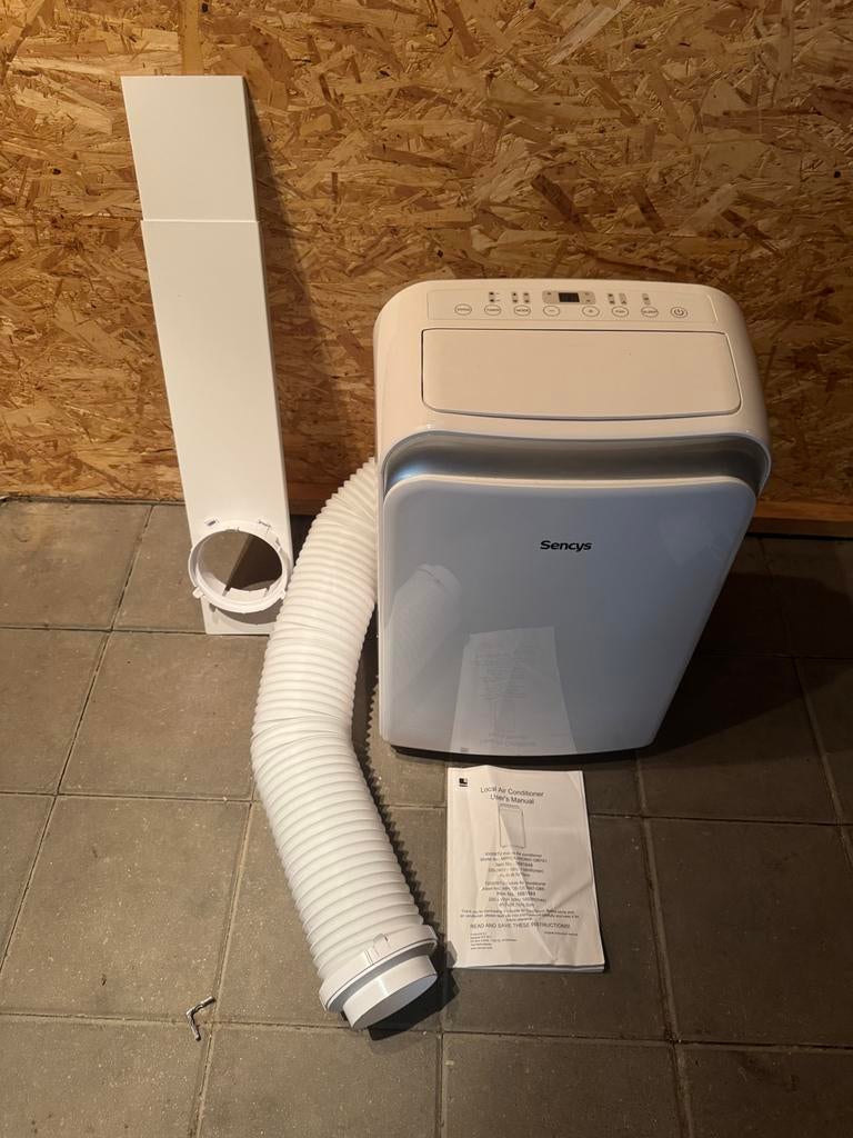 Sencys Mobiele Airco 9000 BTU - Koelen en Ontvochtigen, Witgoed en Apparatuur, Airco's, Ophalen, Minder dan 60 m³, Timer, 3 snelheden of meer
