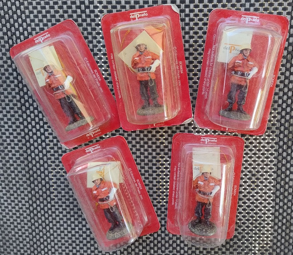 Tinnen Beeldjes van BRANDWEERMAN (van Del Prado), Verzamelen, Beelden en Beeldjes, Ophalen of Verzenden, Zo goed als nieuw, Mens