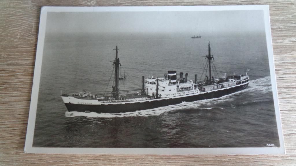 m.s Sarpedon, Verzenden, Zo goed als nieuw, Kaart, Foto of Prent