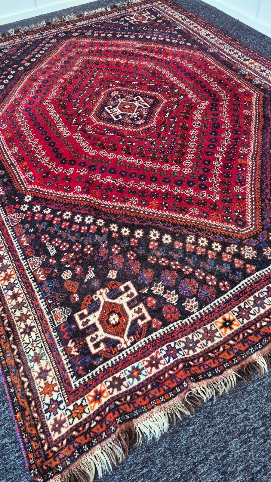 Prachtig perzisch tapijt Shiraz 305x215 wollen vloerkleed, Groot Perzisch tapijt wollen vloerkleed Iran handgeknoopt, 200 cm of meer