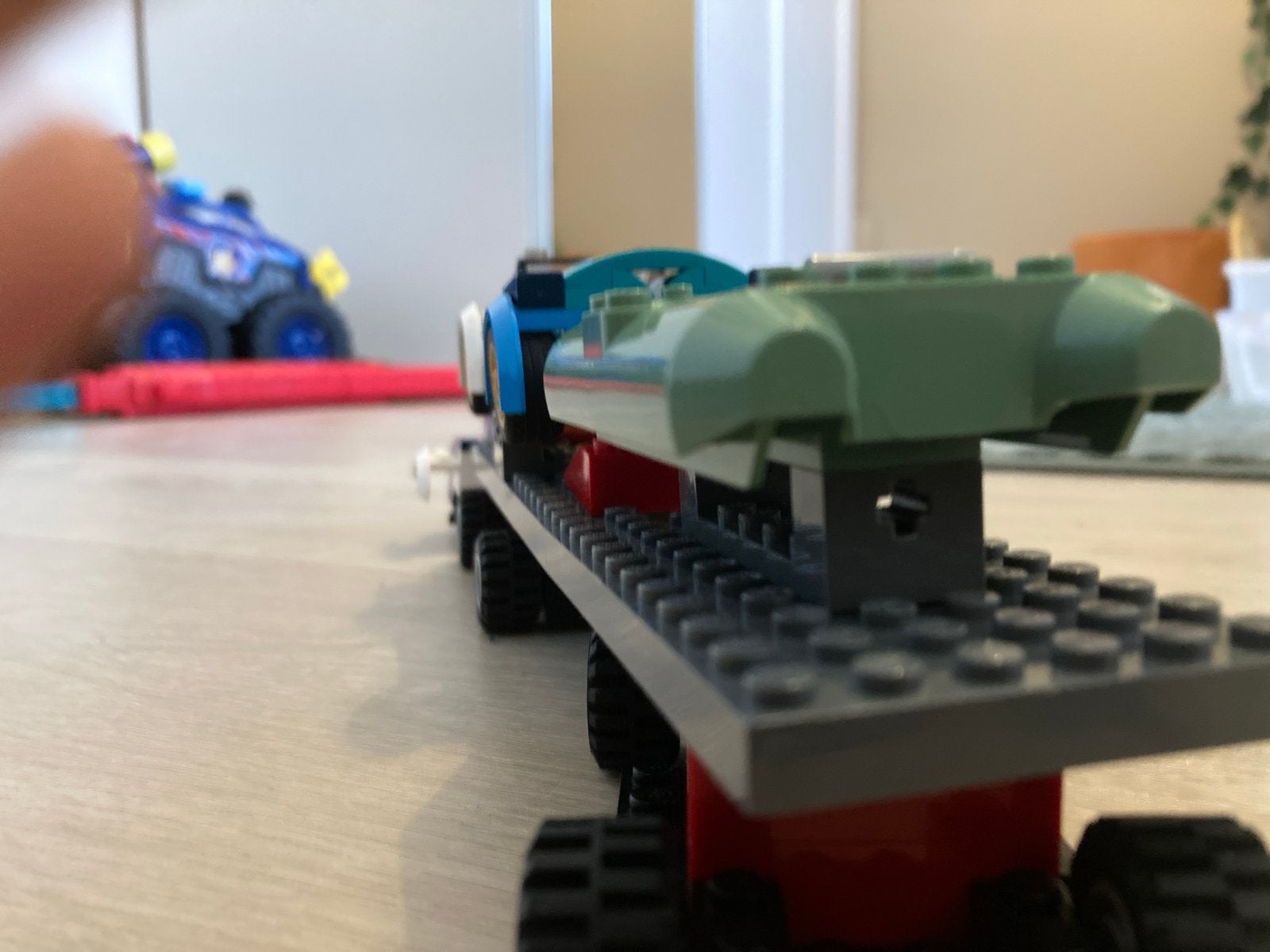 Lego auto's en boot op trailer, Ophalen of Verzenden, Gebruikt, Overige merken