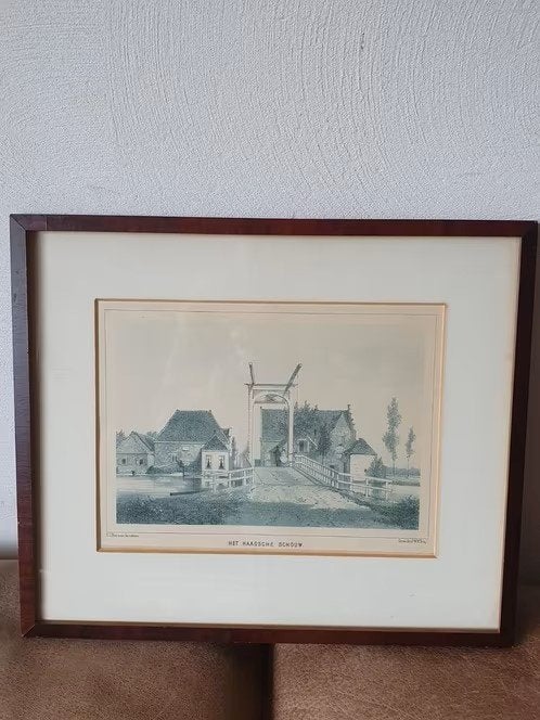 litho Het Haagsche Schouw Leiden G J Bos en P W M Trap 1859, Ophalen