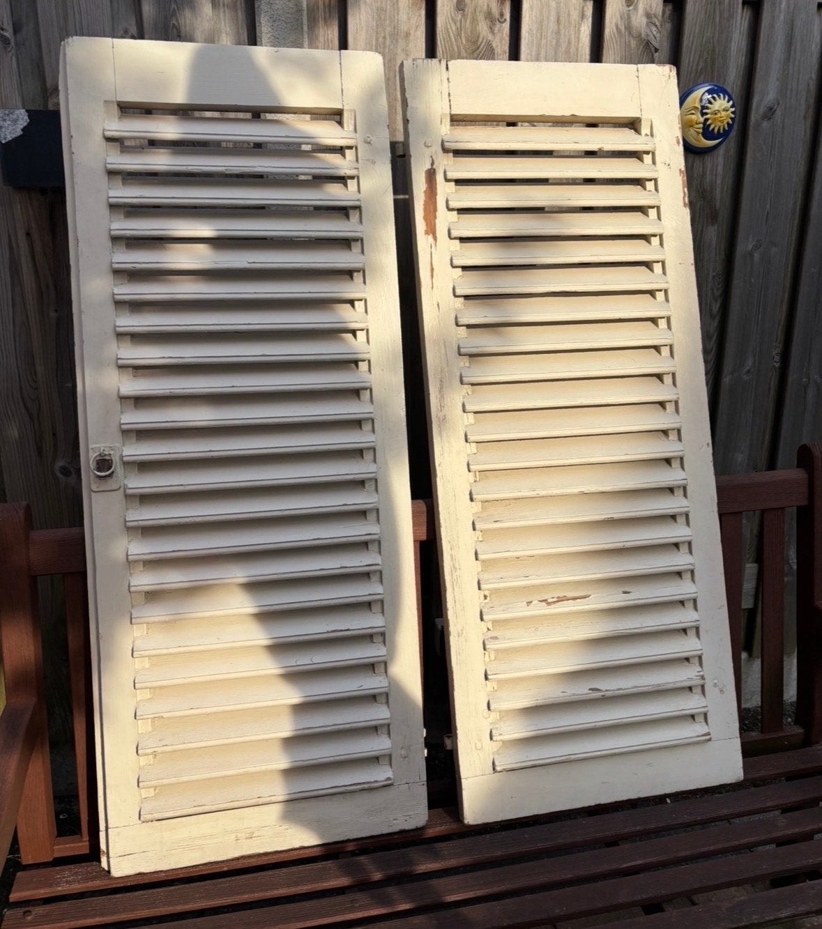 Decoratieve houten raamluiken, Doe-het-zelf en Verbouw, Ophalen, Gebruikt, Minder dan 80 cm, Overige typen