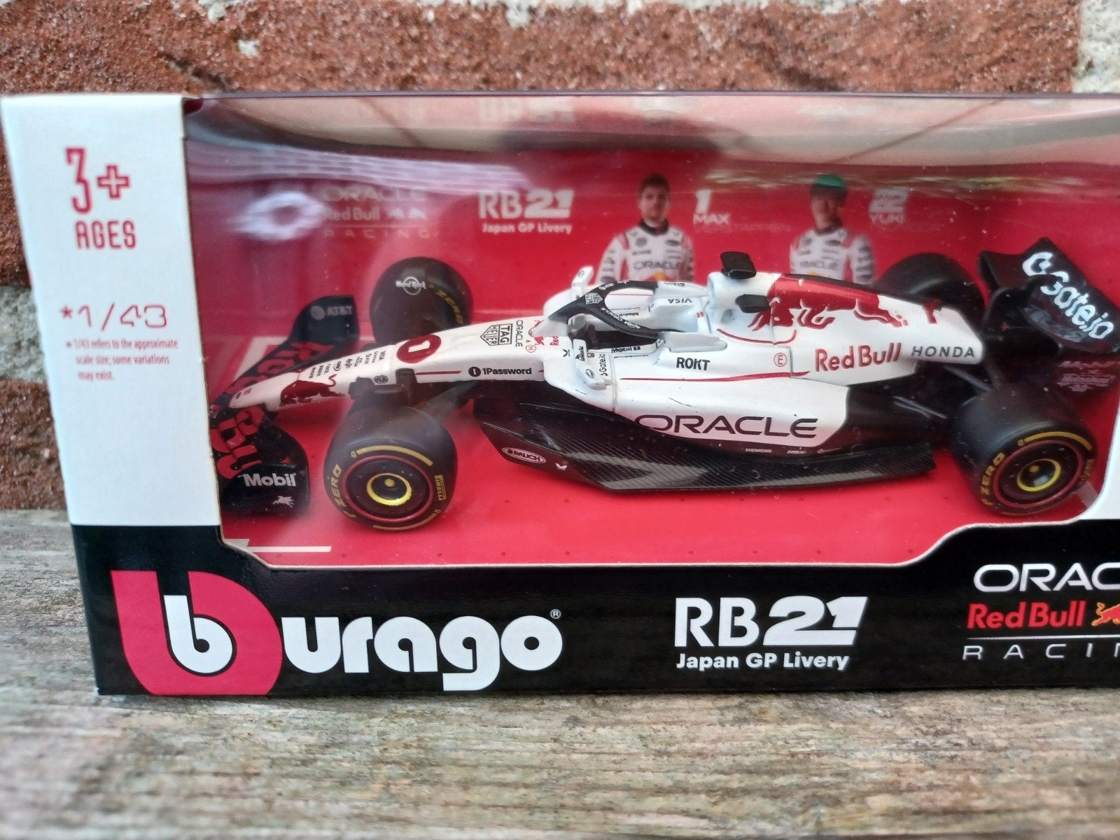 Burago Red Bull RB21 Japan GP Livery Max Verstappen 1:43, Ophalen of Verzenden, Nieuw, Auto, Overige merken