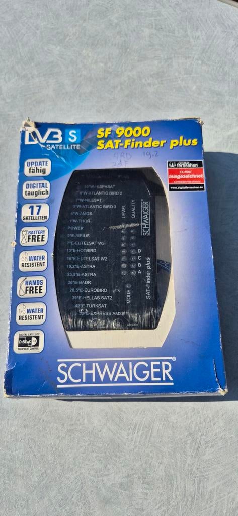 Schwaiger SF 9000 SAT-Finder Plus DVB-S Satellietmeter, Ophalen of Verzenden, Gebruikt, (Schotel)antenne, Overige merken