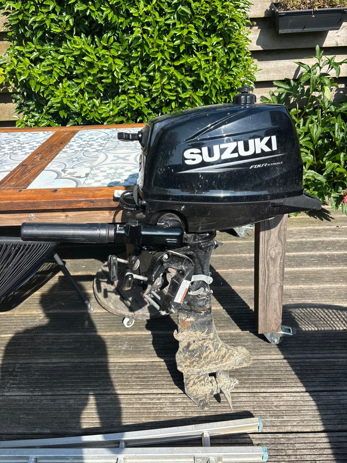 Suzuki 6pk 4 takt, Ophalen, 5 tot 10 pk, Zo goed als nieuw, Buitenboordmotor