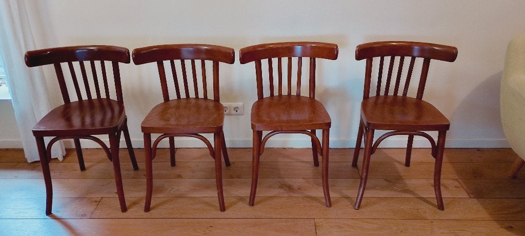 Stoelen, Huis en Inrichting, Stoelen, Ophalen, Gebruikt, Bruin, Bruin cafe