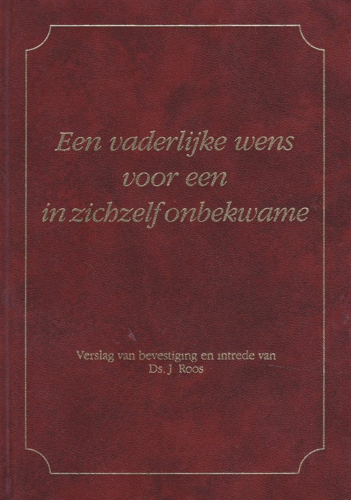 Ds.J.Roos - Een vaderlijke wens, Ophalen of Verzenden, Gelezen