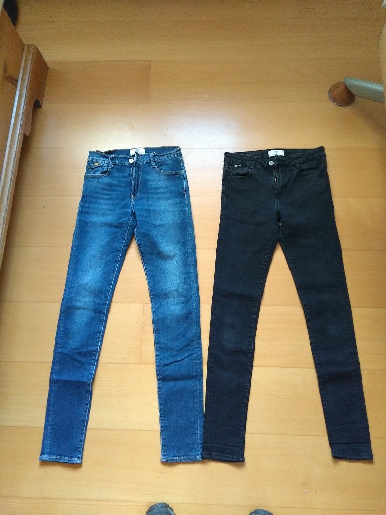 2x Le Temps des Cerises ultra power skinny jeans 164 (14), Broek, Gebruikt, Le Temps des Cerises, Verzenden