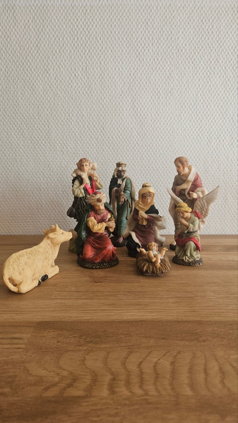 Kerststal beeldjes set - Kerstmis decoratie, Verzamelen, Ophalen of Verzenden, Gebruikt, Beeld(je), Christendom | Katholiek