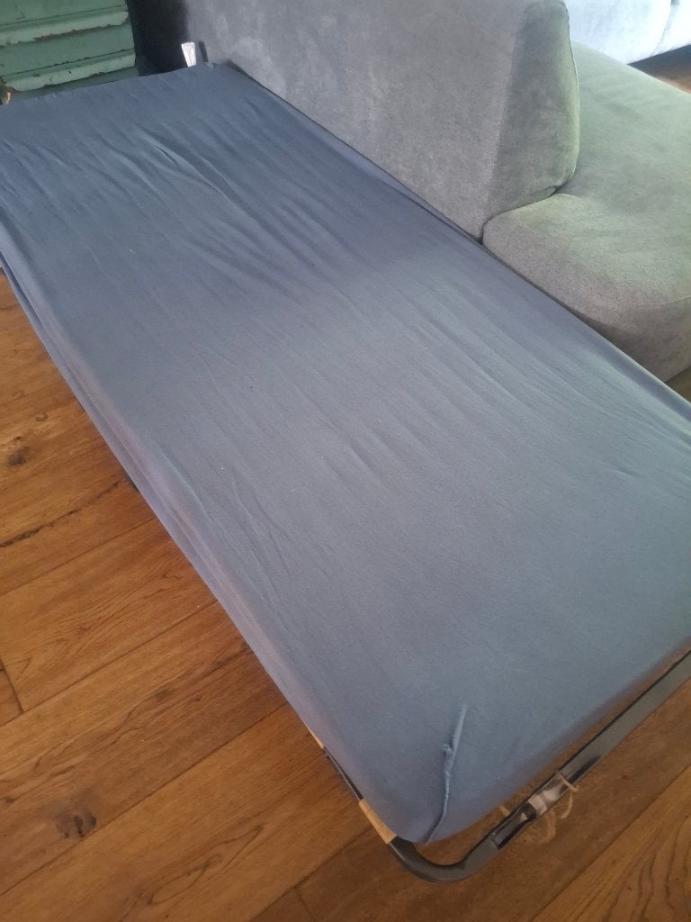 Logeerbed, Klapbed, Ophalen, Eenpersoons, 190 cm of minder, Zo goed als nieuw