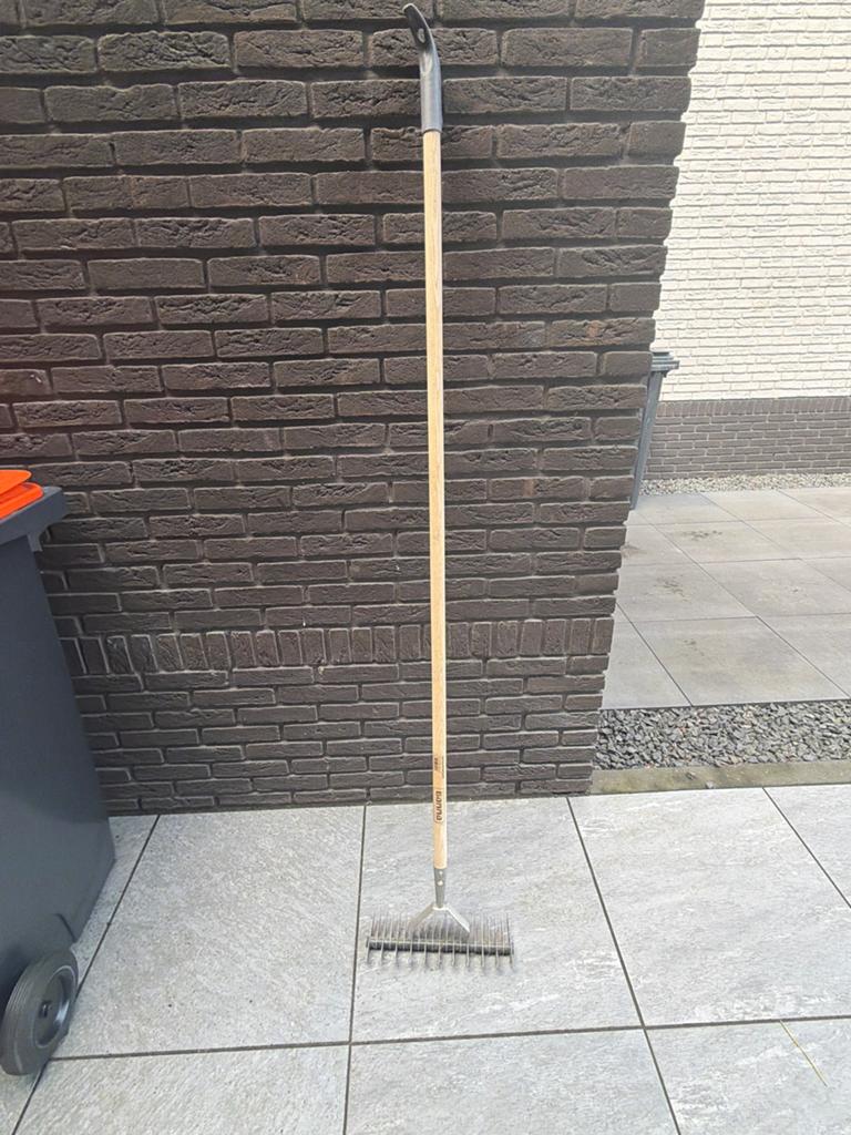 Tuinhark met houten steel, Tuin en Terras, Hand-tuingereedschap, Ophalen, Gebruikt, Hark