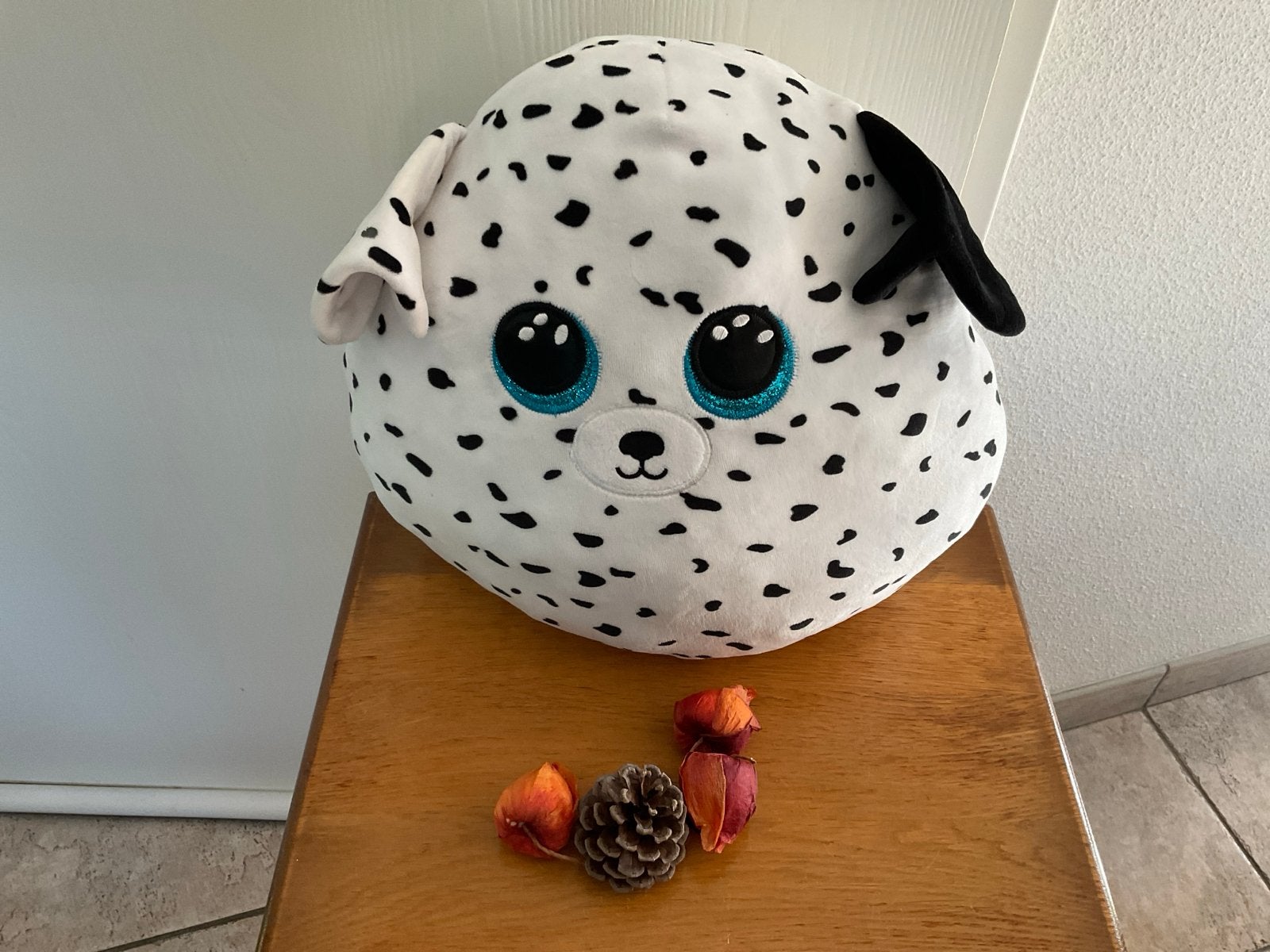 Squishmallow Dalmatiër Hond Knuffel - Zo goed als nieuw, Zo goed als nieuw, Middelgroot (20 tot 80 cm), Hond, Ophalen of Verzenden