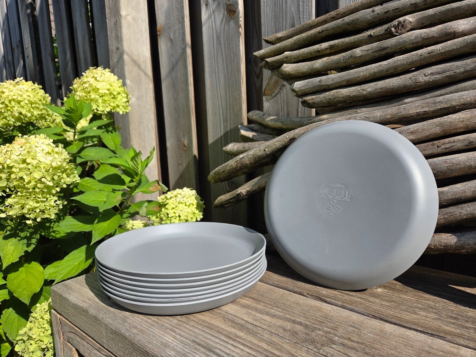 Royal VKB buitenservies - set van 8 borden, Ophalen of Verzenden, Overige stijlen, Bord(en)