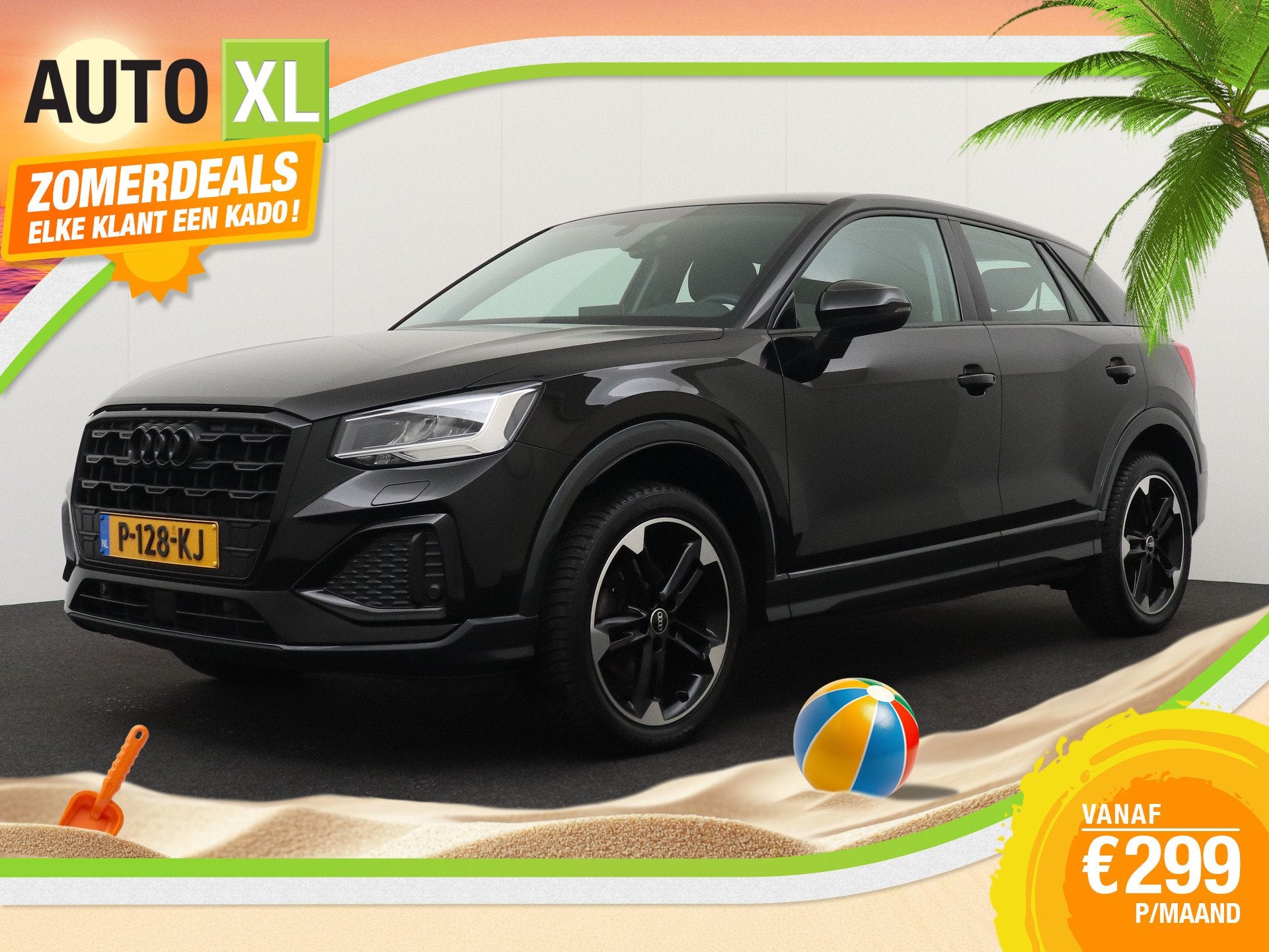 Audi Q2 35 150 PK Aut. TFSI S-Line Black-Edition Digi.Dash T, Auto's, Audi, Stof, 4 cilinders, 150 pk, Zwart