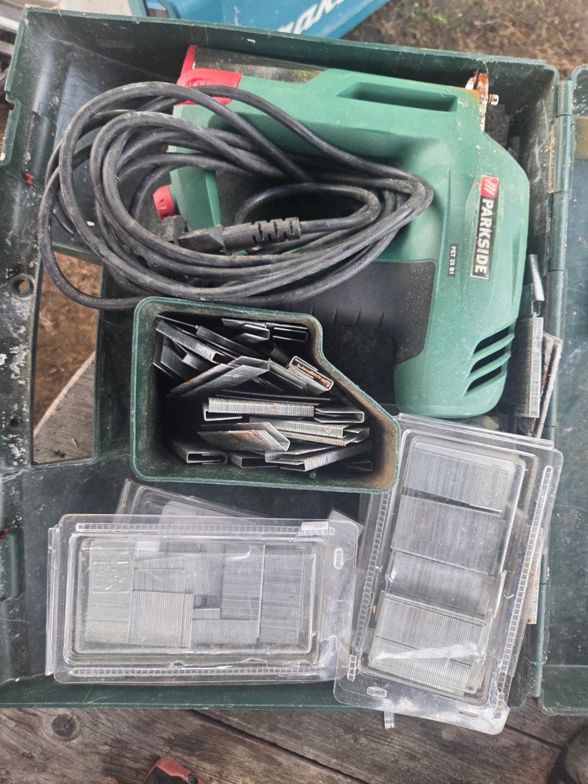 Parkside elektrische tacker met nietjes, Ophalen of Verzenden, Gebruikt