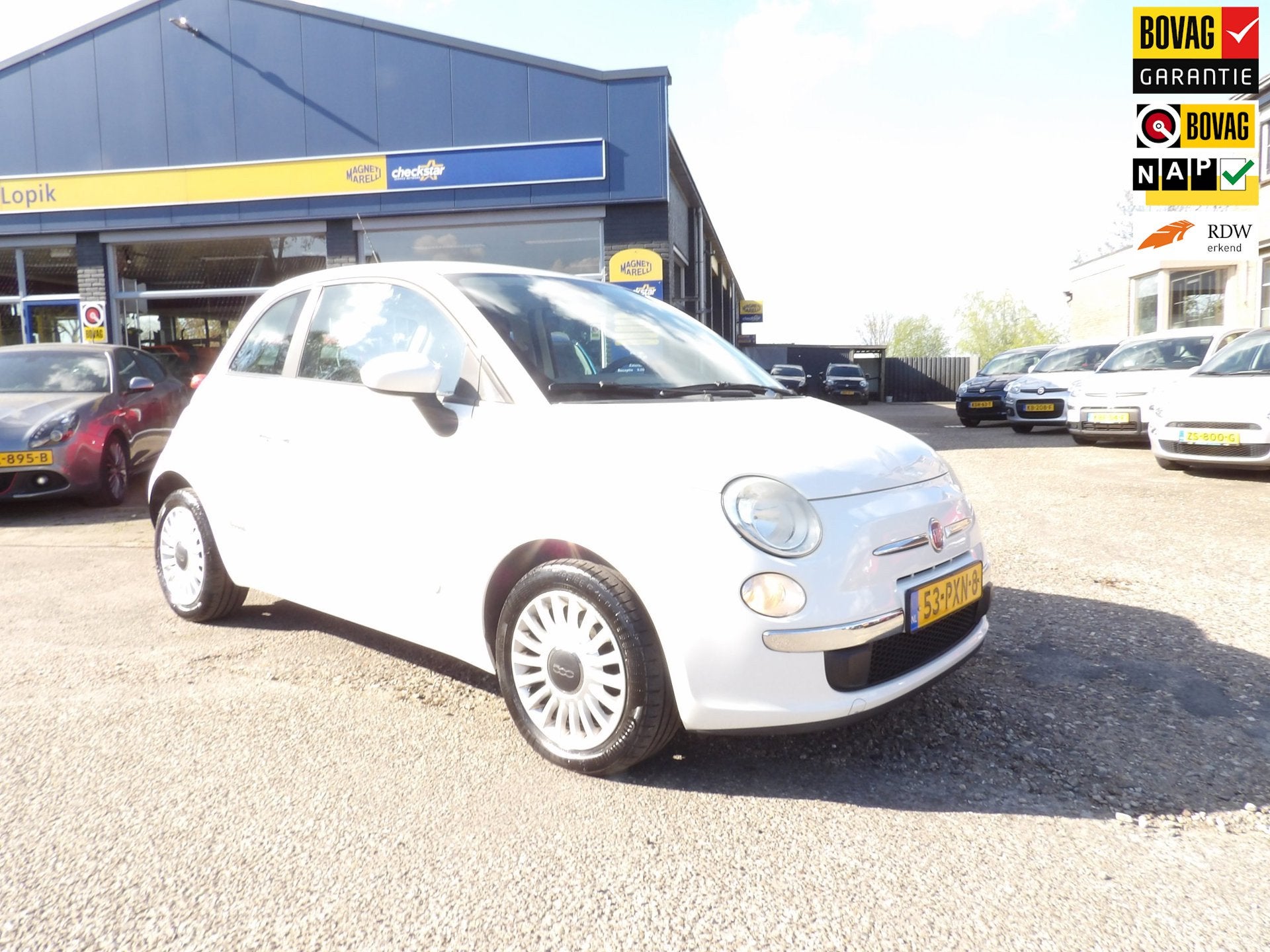 Fiat 500 1.2 Pop / Rijklaarprijs, Euro 5, Gebruikt, 1242 cc, 4 cilinders