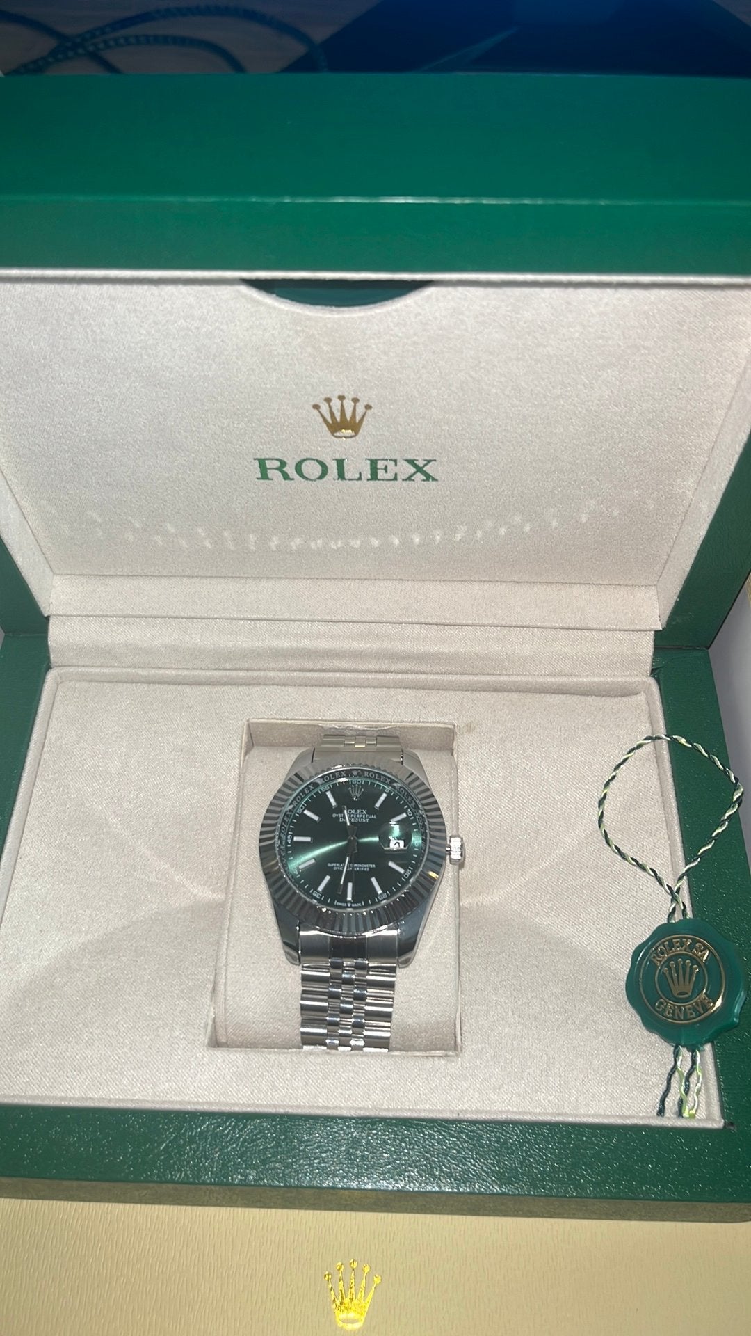 Roles datejust green dial, Ophalen of Verzenden, Overige merken