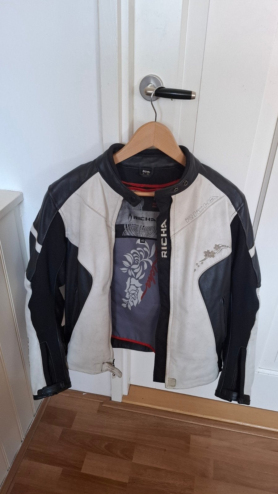 Richa dames leren motorjas - Maat 40, Ophalen of Verzenden, Tweedehands, Dames, Jas | leer