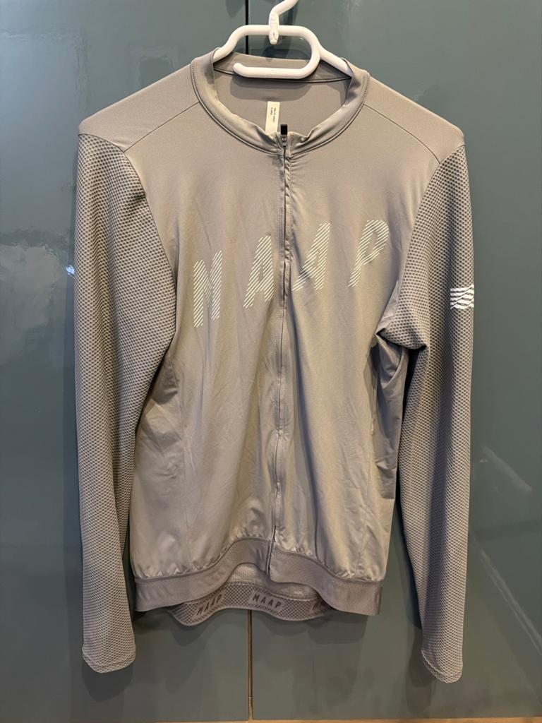 MAAP Pro Fit XL Longsleeve Fietsshirt Grijs, Ophalen of Verzenden, Zo goed als nieuw, Kleding