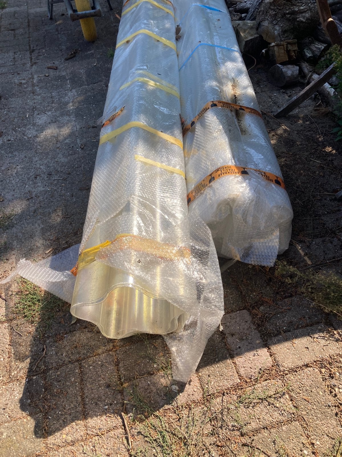 Polyester Golfplaten, Ophalen, Kunststof, Zwart, Zo goed als nieuw