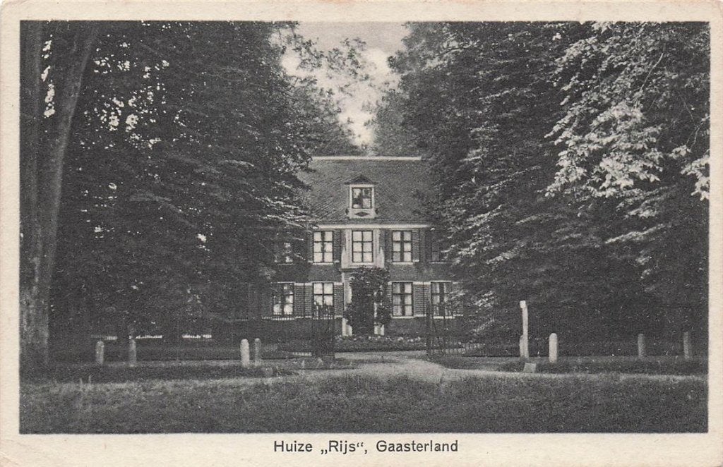 703-381-033 Huize Rij Gaasterland, Verzenden, Voor 1920, Friesland