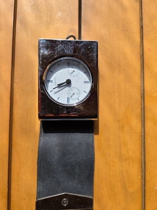 Vintage Marksman Metallyde Reiswekker – Luxe Hilton Editie, Ophalen of Verzenden, Wandklok