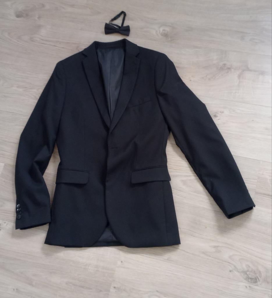 Zwart pak van WE fashion maat 42, Kleding | Heren, Kostuums en Colberts, Ophalen, Zo goed als nieuw, Maat 46 (S) of kleiner, Zwart