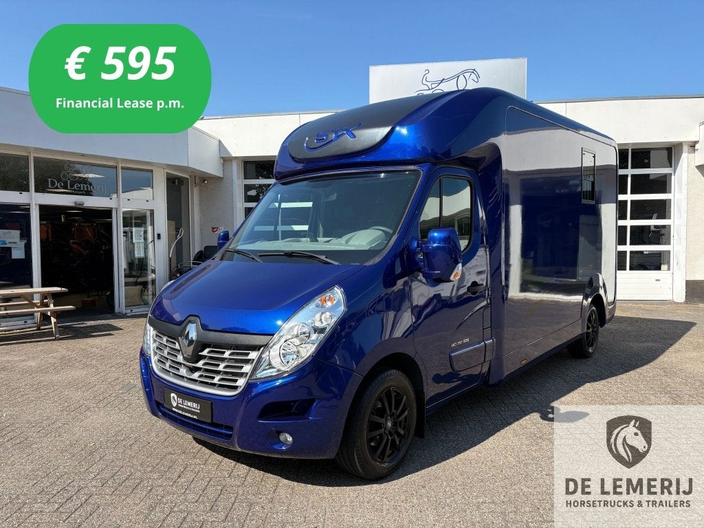 Renault Master STX Hengstenuitvoering Automaat 2019 23.000km, Ophalen, Zo goed als nieuw, Polyester, 2-paards trailer