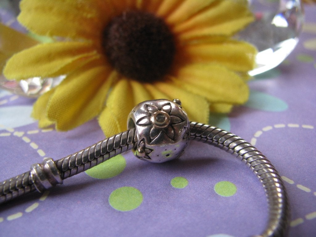 Pandora ZELDZAME bedel 7903699DN = STARFLOWER + 💎, Gebruikt, Pandora, Ophalen of Verzenden, 1 bedel