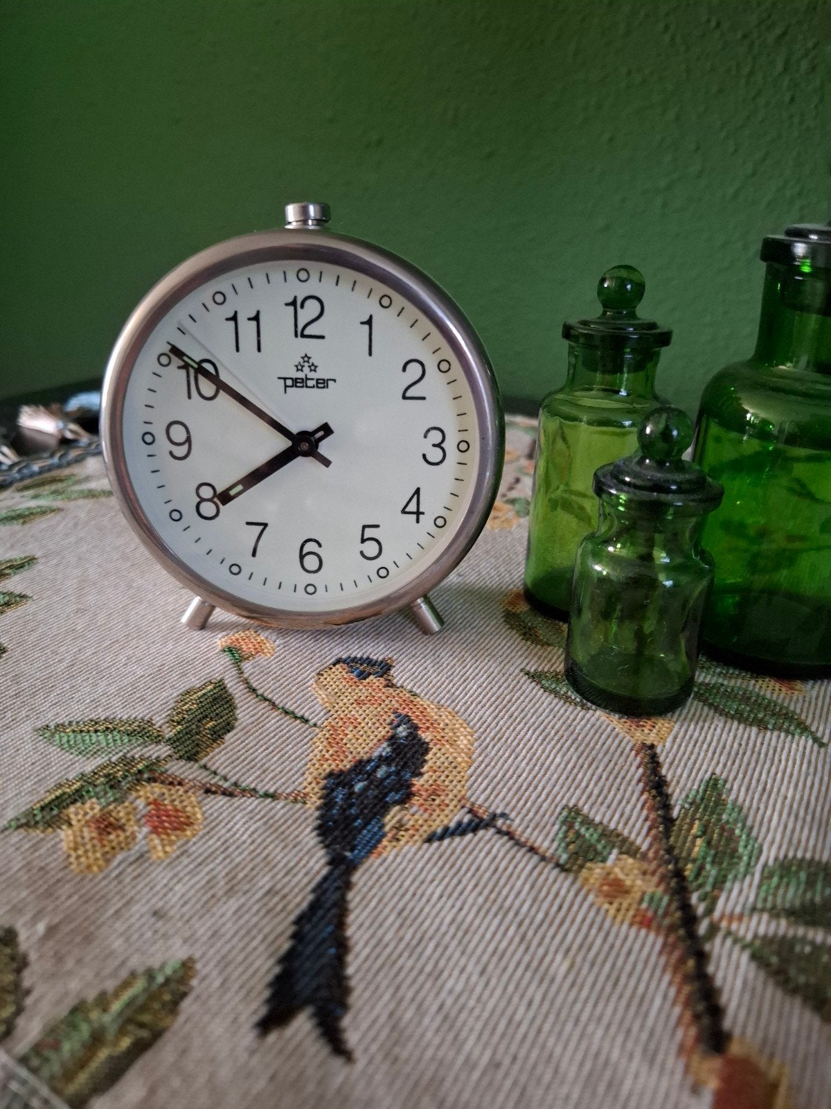 Vintage retro wekker klok Lamério - Mechanisch - Jaren '70, Ophalen of Verzenden