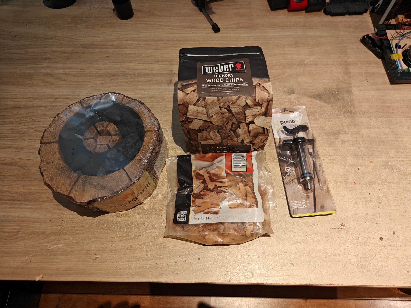 BBQ Rookhout & Injector Set - Weber Hickory & Meer, Ophalen, Nieuw, Weber, Point