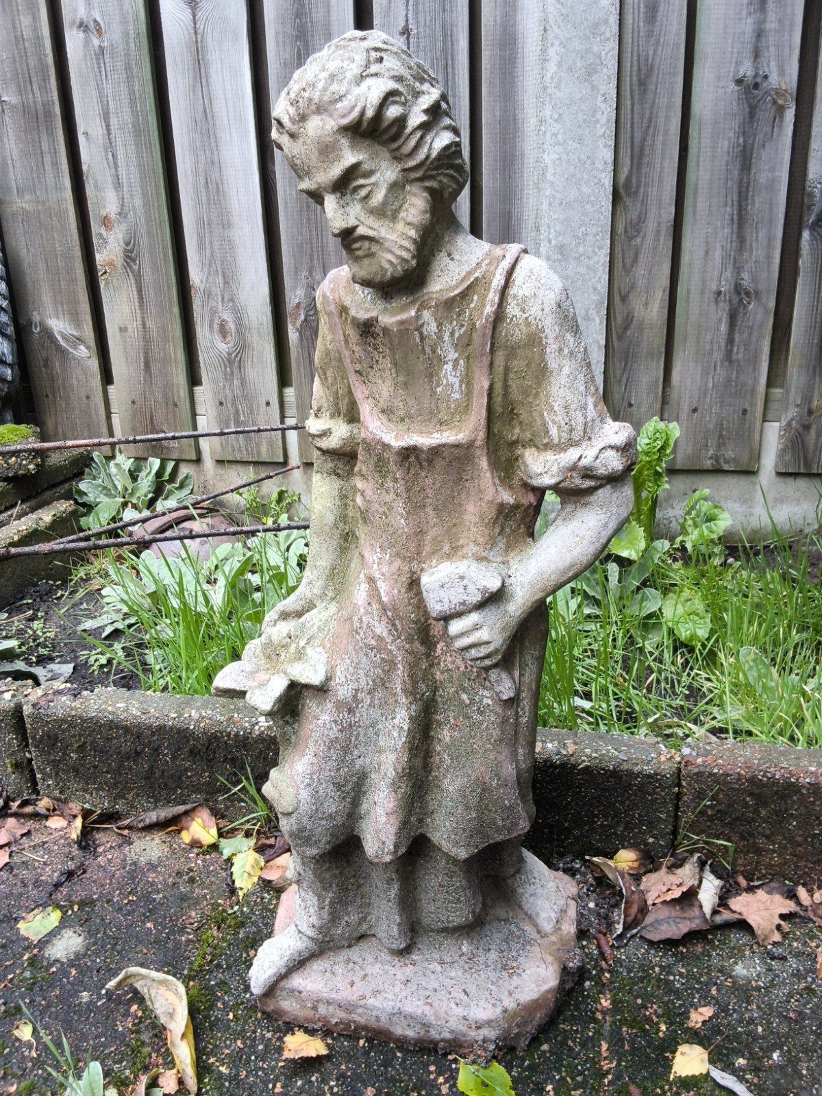 Stenen beeld Sint Jozef, Ophalen