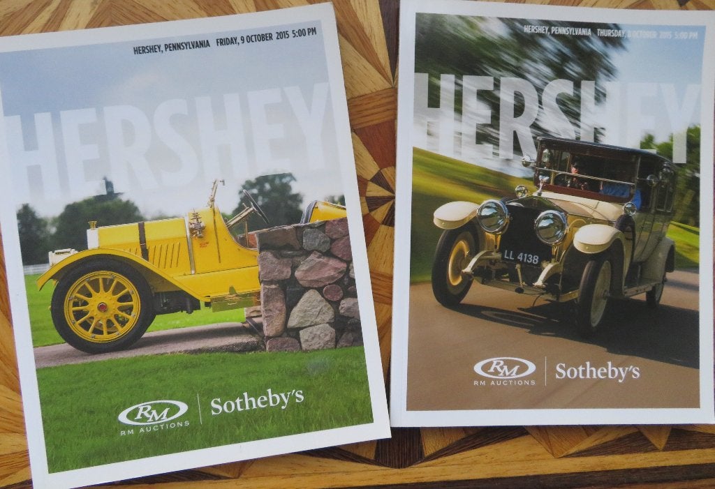 Sotheby's - Catalogi Klassieke Auto's - Hershey, USA, 2015, Boeken, Ophalen of Verzenden, Zo goed als nieuw, Algemeen