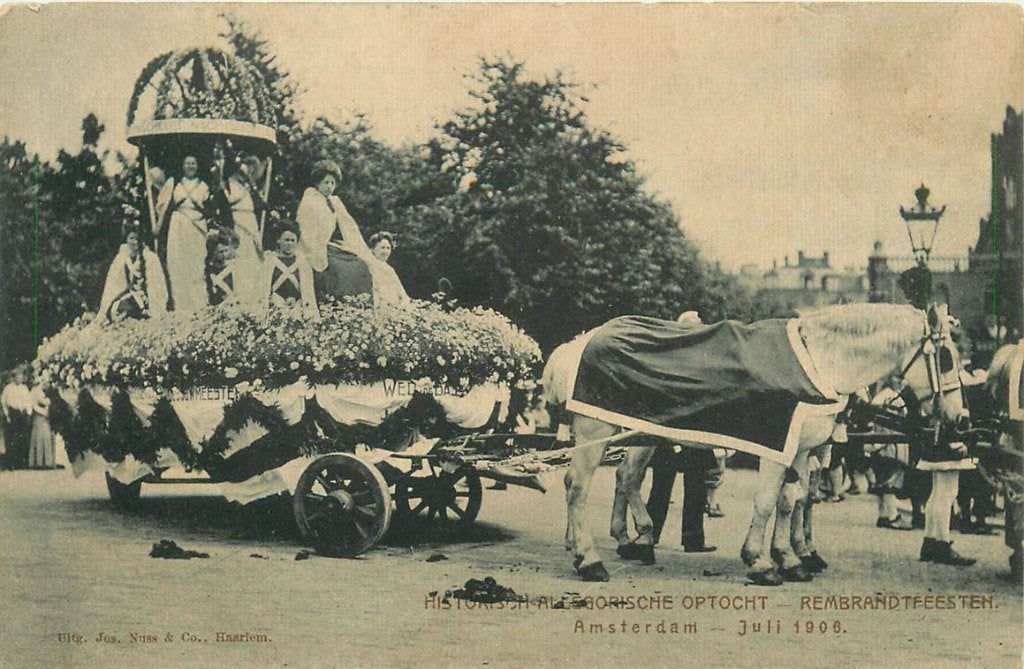 378-348-021 Delft Historisch Allegorische Optocht 1913, Verzenden, Voor 1920, Zuid-Holland