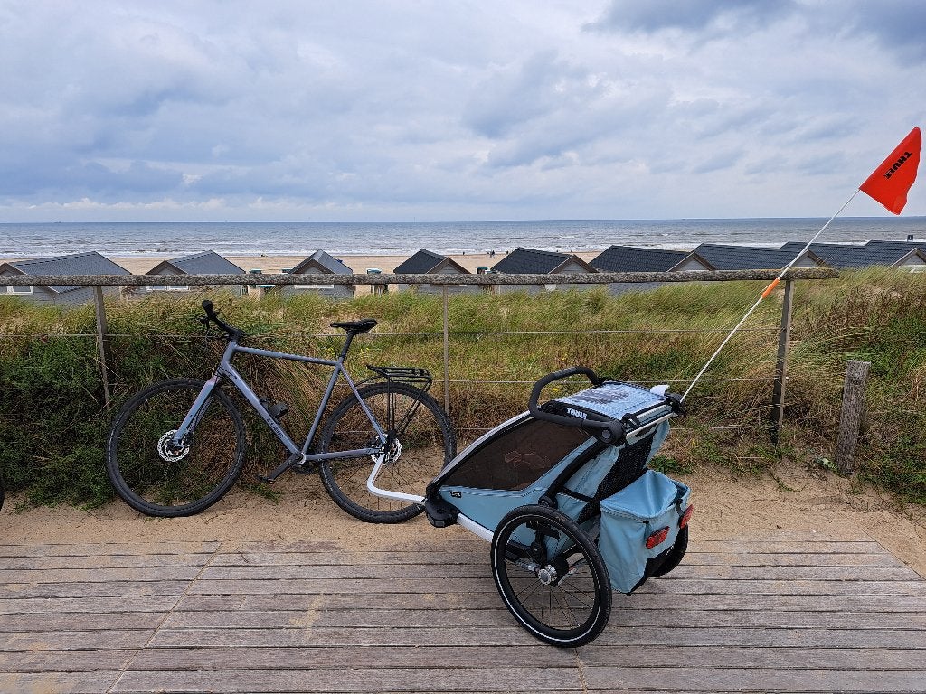 Thule Chariot Cross 1 fietskar met accessoires, Ophalen, Gebruikt, Opvouwbaar, 20 tot 40 kg