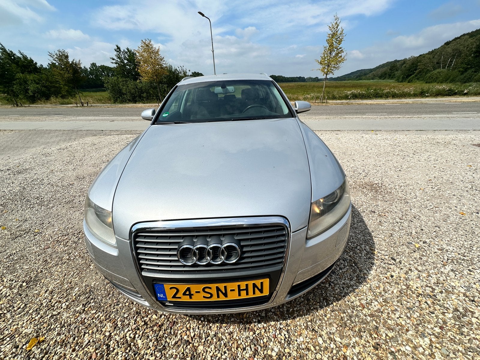 Audi A6 2.4 V6 AUT 2006 Airco Trekhaak., Parkeersensor, 1800 kg, Zwart, Alcantara