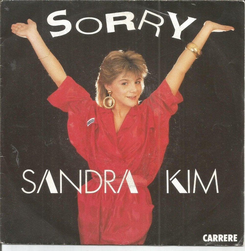 Sandra Kim – Sorry (1987), Fotohoes, Ophalen of Verzenden, Zo goed als nieuw, Pop