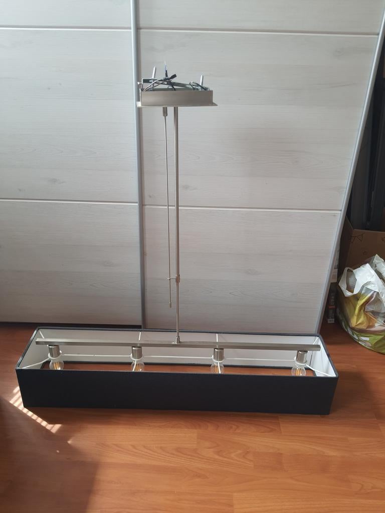 Huiskamer eettafel lamp, Ophalen, Gebruikt, Metaal