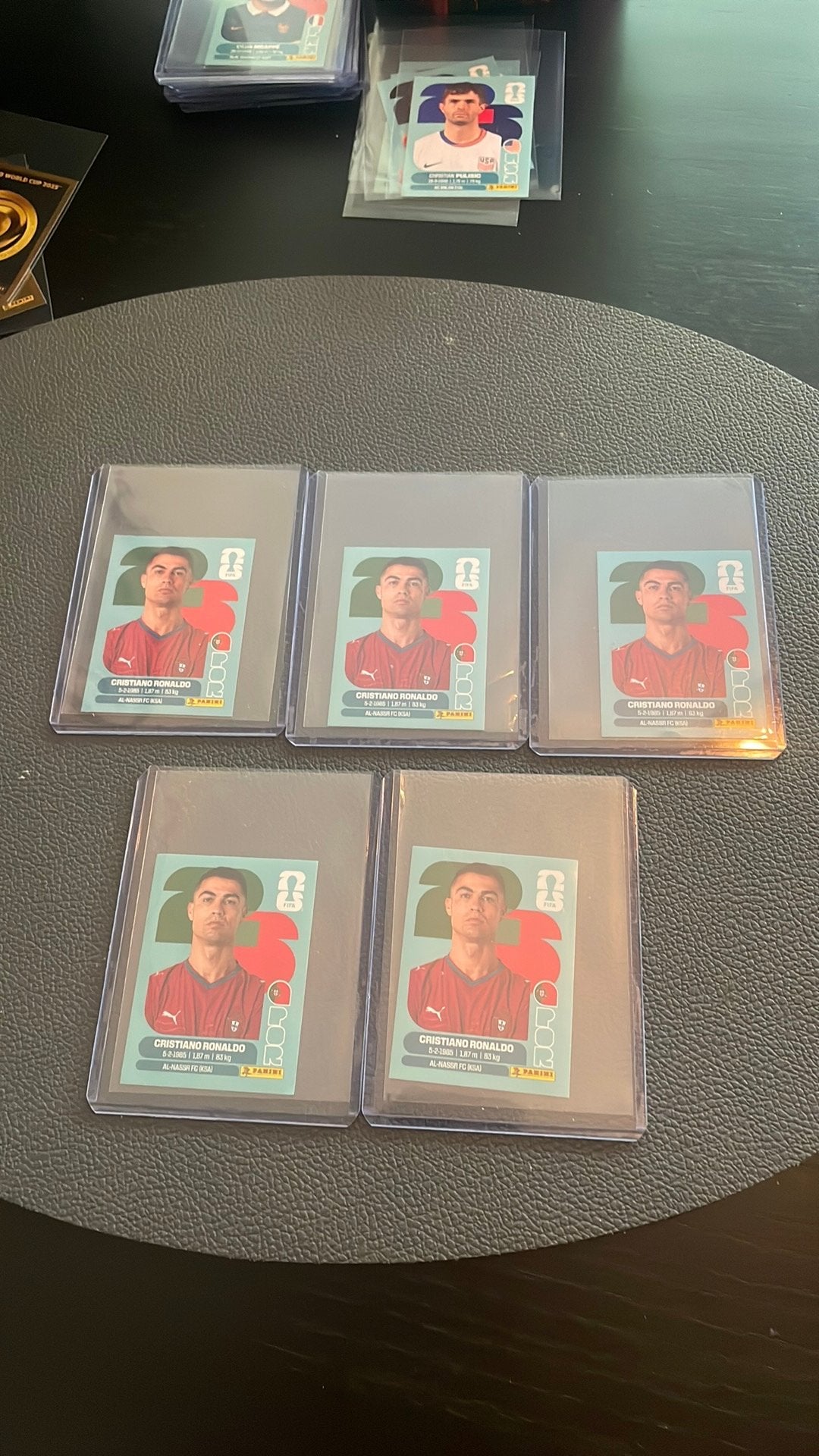 Cristiano Ronaldo Panini  WK 2026, Ophalen of Verzenden, Zo goed als nieuw, Buitenlandse clubs, Spelerskaart
