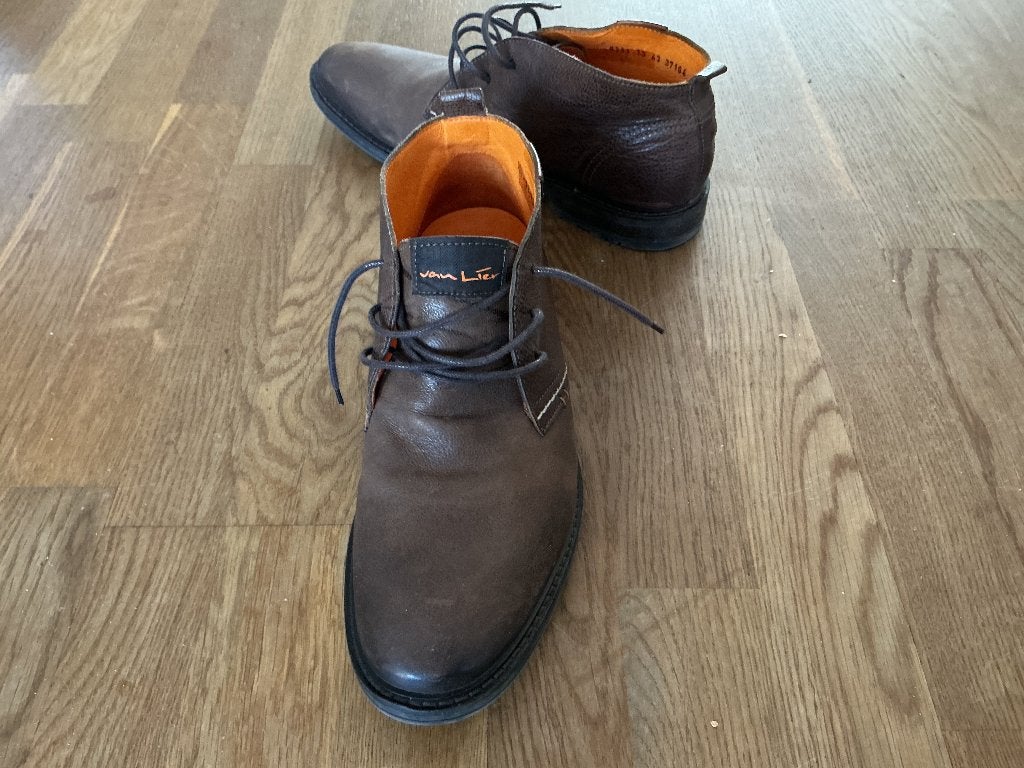 Van Lier, bruine leren veterschoen maat 43, Ophalen, Bruin, Van Lier, Zo goed als nieuw