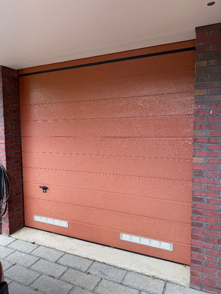 Novoferm garagedeur / sectionaaldeur, Ophalen, Gebruikt, Garagedeur, 120 cm of meer