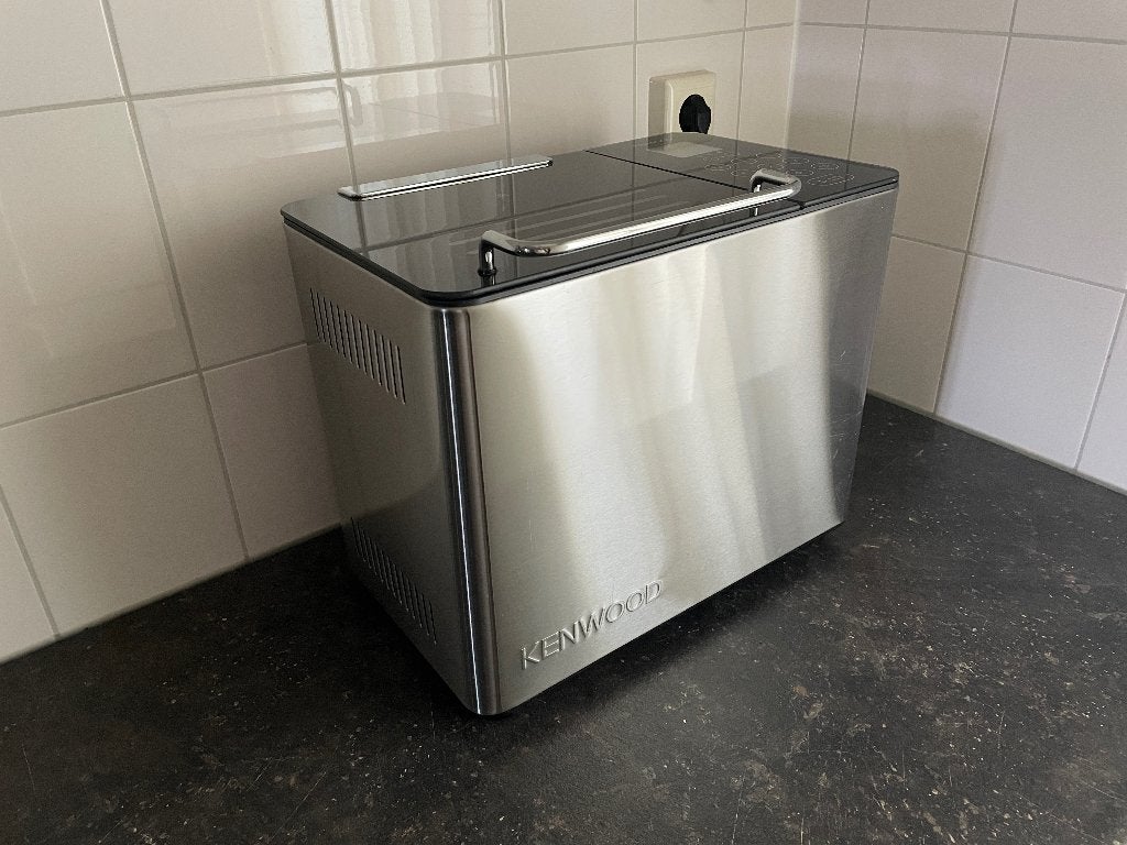 RVS Broodbakmachine met 2 Bakblikken, 800 tot 1200 gram deeg, Zo goed als nieuw, Kijkvenster, Ophalen