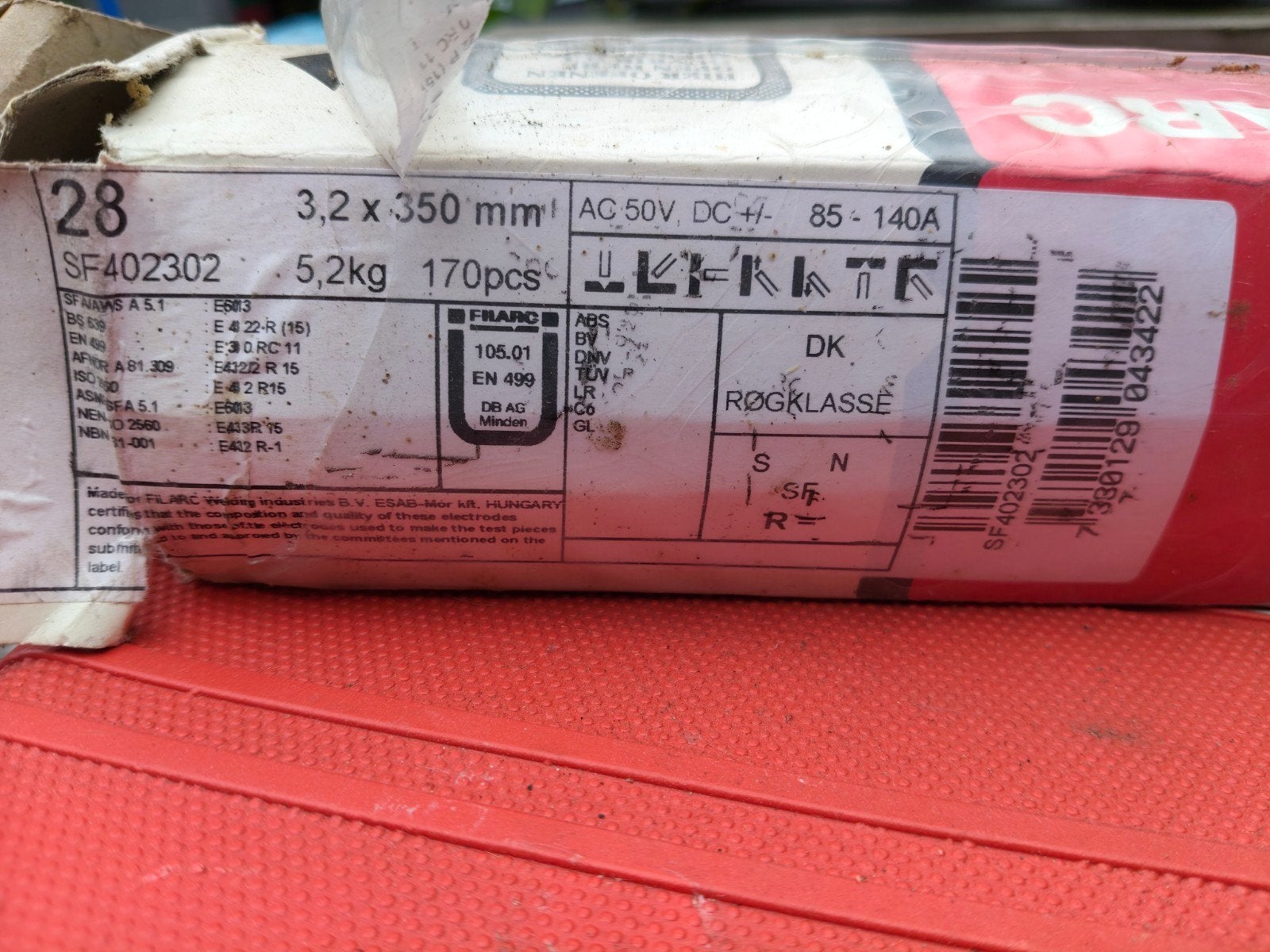3.2 x350 las electrodes, Ophalen